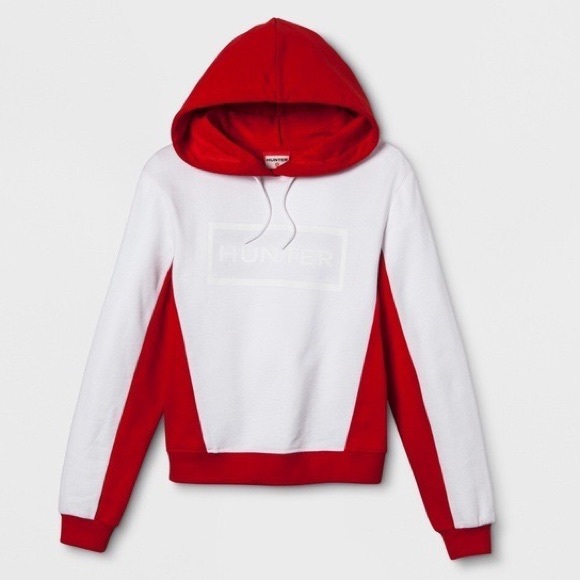 (B52) Hunter For Target White & Red Hoodie Pullover, Size Medium - Picture 4 of 14